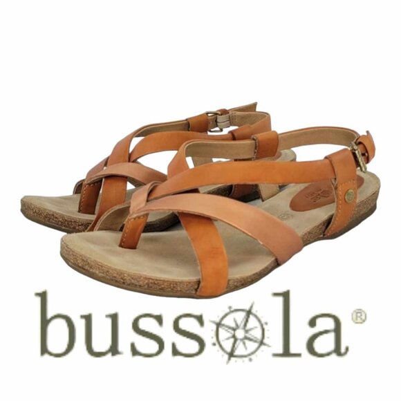 bussola Shoes - Bussola Maynila Flip-Flops Sandal Women's Sz 39EU (8.5 US) - Vitello Papaya